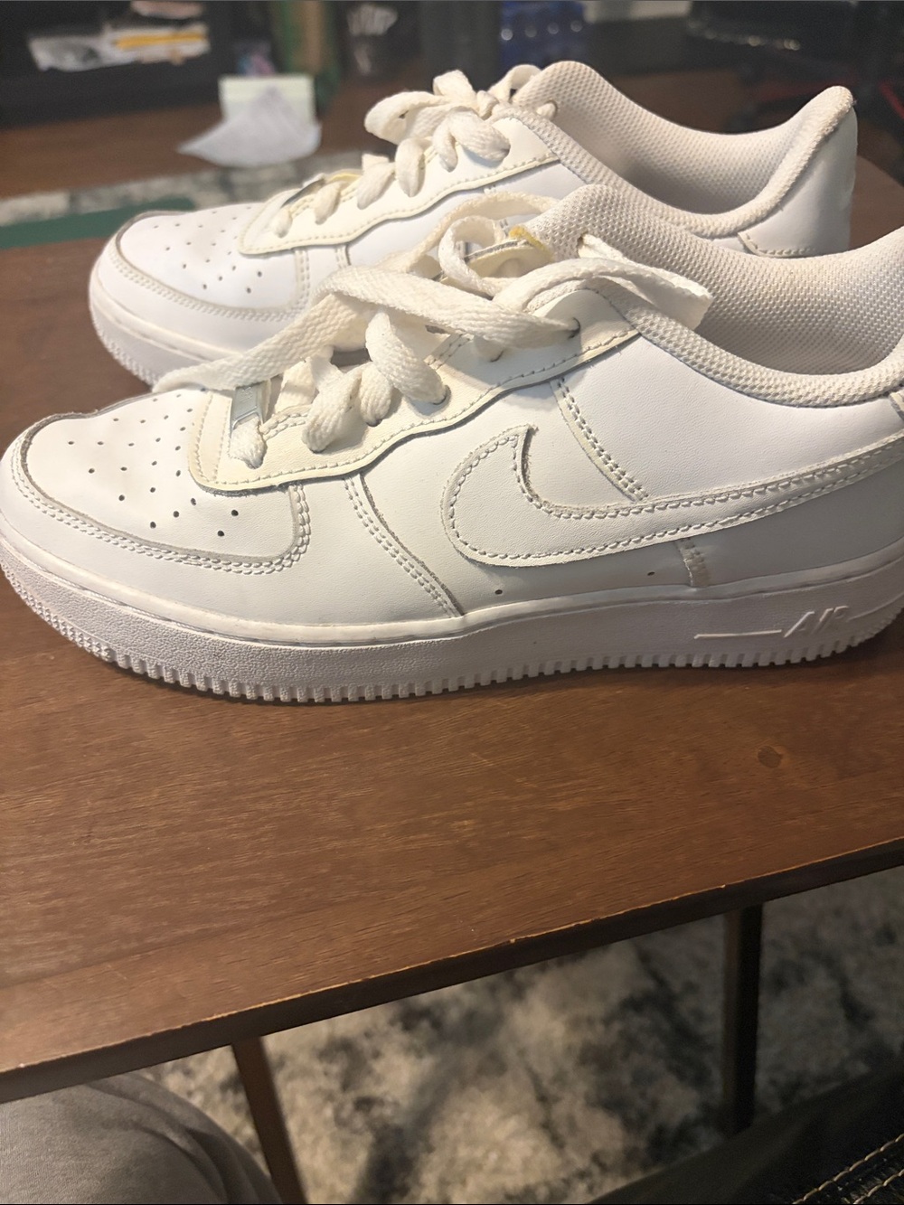 Nike White Low-Top Leather Sneakers